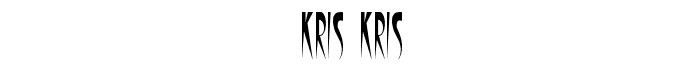 Kris Kris font